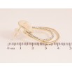 Серьги Xuping QQMM цвет Позолота 14K пусеты "Фигурные петельки с цирконием и перламутровой прокраской" фото №2 Серьги Xuping QQMM цвет Позолота 14K пусеты "Фигурные петельки с цирконием и перламутровой прокраской" фото №2