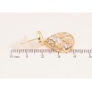 Серьги Xuping QQMM цвет Позолота 14K пусеты "Капельки с перламутровыми цветочками и кристаллами" фото №2 Серьги Xuping QQMM цвет Позолота 14K пусеты "Капельки с перламутровыми цветочками и кристаллами" фото №2
