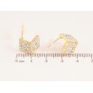 Серьги Xuping QQMM цвет Позолота 14K пусеты "Кубики с кристаллами" 9х9мм фото №4 Серьги Xuping QQMM цвет Позолота 14K пусеты "Кубики с кристаллами" 9х9мм фото №4