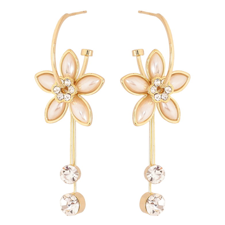 Сережки Xuping QQMM колір Позолота 14K пусети "Квіткова досконалість" фото №12 Сережки Xuping QQMM колір Позолота 14K пусети "Квіткова досконалість" фото №12