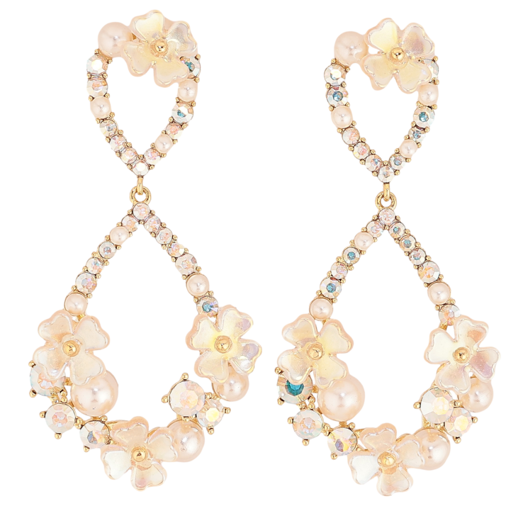 Серьги Xuping QQMM цвет Позолота 14K пусеты "Цветочные подвески" фото №4 Серьги Xuping QQMM цвет Позолота 14K пусеты "Цветочные подвески" фото №4