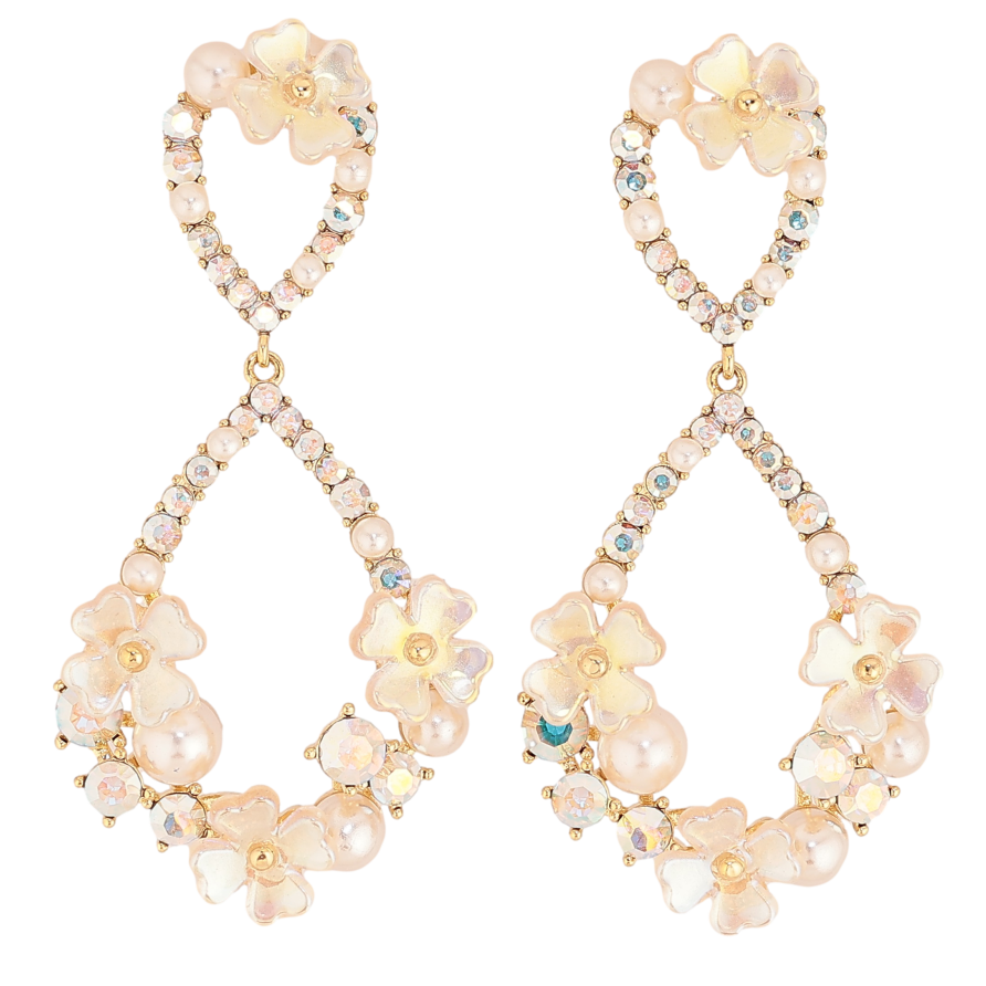 Серьги Xuping QQMM цвет Позолота 14K пусеты "Цветочные подвески" фото №1 Серьги Xuping QQMM цвет Позолота 14K пусеты "Цветочные подвески" фото №1