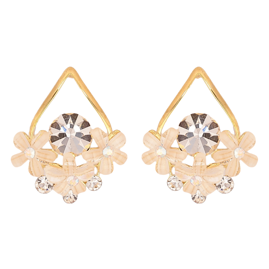 Серьги Xuping QQMM цвет Позолота 14K пусеты "Цветочные капельки" фото №1 Серьги Xuping QQMM цвет Позолота 14K пусеты "Цветочные капельки" фото №1