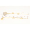 Серьги Xuping QQMM цвет Позолота 14K пусеты "Ассиметричные цветочные подвески" фото №2 Серьги Xuping QQMM цвет Позолота 14K пусеты "Ассиметричные цветочные подвески" фото №2