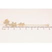 Серьги Xuping QQMM цвет Позолота 14K пусеты "Цветочные подвески" фото №3 Серьги Xuping QQMM цвет Позолота 14K пусеты "Цветочные подвески" фото №3