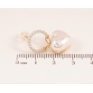 Серьги Xuping QQMM цвет Позолота 14K пусеты "Перламутровые сердечки на колечках" фото №3 Серьги Xuping QQMM цвет Позолота 14K пусеты "Перламутровые сердечки на колечках" фото №3