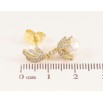 Серьги Xuping QQMM цвет Позолота 14K пусеты "Жемчужные бутоны" фото №2 Серьги Xuping QQMM цвет Позолота 14K пусеты "Жемчужные бутоны" фото №2