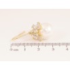 Серьги Xuping QQMM цвет Позолота 14K пусеты "Жемчужины под цветочным куполом" фото №3