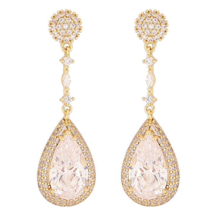 Серьги Xuping QQMM цвет Позолота 14K пусеты "Роскошные кристальные капельки" фото №13 Серьги Xuping QQMM цвет Позолота 14K пусеты "Роскошные кристальные капельки" фото №13