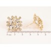 Серьги Xuping QQMM цвет Позолота 14K пусеты "Россыпь кристаллов" фото №2 Серьги Xuping QQMM цвет Позолота 14K пусеты "Россыпь кристаллов" фото №2