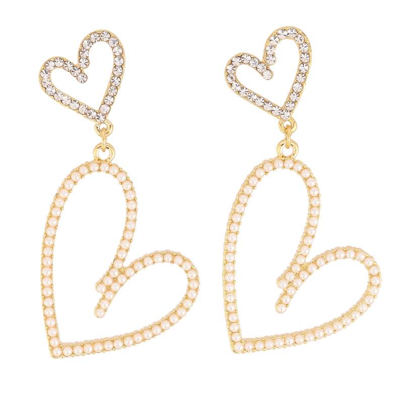 Сережки Xuping QQMM колір Позолота 14K пусети "Сердечки" фото №1 Сережки Xuping QQMM колір Позолота 14K пусети "Сердечки" фото №1