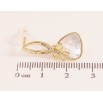 Серьги Xuping QQMM цвет Позолота 14K пусеты "Треугольники с перламутром и бантами" фото №3 Серьги Xuping QQMM цвет Позолота 14K пусеты "Треугольники с перламутром и бантами" фото №3