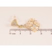 Сережки Xuping QQMM колір Позолота 14K пусети "Віяло з квітковим орнаментом" фото №2 Сережки Xuping QQMM колір Позолота 14K пусети "Віяло з квітковим орнаментом" фото №2