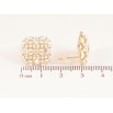 Серьги Xuping QQMM цвет Позолота 14K пусеты "Изящные ромбы с россыпью кристаллов" фото №2 Серьги Xuping QQMM цвет Позолота 14K пусеты "Изящные ромбы с россыпью кристаллов" фото №2