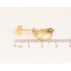 Серьги Xuping QQMM цвет 14K с кристаллами Swarovski пусеты "Подвески с кристаллами Vitrail Medium" фото №3