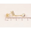 Серьги Xuping QQMM цвет 14K с кристаллами Swarovski пусеты "Звезды с кр-ллами АВ" фото №3 Серьги Xuping QQMM цвет 14K с кристаллами Swarovski пусеты "Звезды с кр-ллами АВ" фото №3