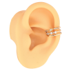 Серьги Xuping цвет Позолота 14K каффы "Узор с кристаллами" фото №3 Серьги Xuping цвет Позолота 14K каффы "Узор с кристаллами" фото №3