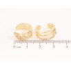 Серьги Xuping цвет Позолота 14K каффы "Узор с кристаллами" фото №2 Серьги Xuping цвет Позолота 14K каффы "Узор с кристаллами" фото №2