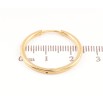 Серьги Xuping TTM Stainless Steel цвет 14К кольца (конго) классика ø 2.4см фото №2 Серьги Xuping TTM Stainless Steel цвет 14К кольца (конго) классика ø 2.4см фото №2