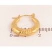Серьги Xuping TTM Stainless Steel цвет 14К кольца (конго) "Декоративные кольца" ø 2см фото №2