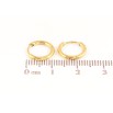 Сережки Xuping TTM Stainless Steel колір 14К колечка "Класика, шир. 1,5мм" ø 11мм фото №2