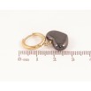 Серьги Xuping TTM Stainless Steel цвет 14К подвески на колечках "Черные керамические сердечки" фото №2 Серьги Xuping TTM Stainless Steel цвет 14К подвески на колечках "Черные керамические сердечки" фото №2