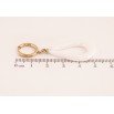Серьги Xuping TTM Stainless Steel цвет 14К подвески на колечках "Белые керамические капельки" фото №2 Серьги Xuping TTM Stainless Steel цвет 14К подвески на колечках "Белые керамические капельки" фото №2