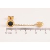 Серьги Xuping TTM Stainless Steel цвет 14К пусеты подвески с сердечками фото №2 Серьги Xuping TTM Stainless Steel цвет 14К пусеты подвески с сердечками фото №2