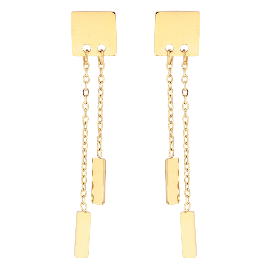 Серьги Xuping TTM Stainless Steel цвет 14К пусеты декоративные подвески фото №1 Серьги Xuping TTM Stainless Steel цвет 14К пусеты декоративные подвески фото №1