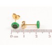 Серьги Xuping TTM Stainless Steel цвет 14К пусеты зеленые кристаллы с эмалью ø 6мм фото №2 Серьги Xuping TTM Stainless Steel цвет 14К пусеты зеленые кристаллы с эмалью ø 6мм фото №2