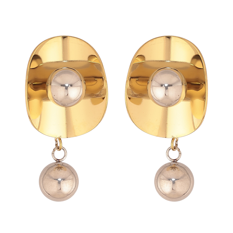 Сережки Xuping TTM Stainless Steel колір 14К+Родій пусети "Декоративні підвіски" фото №2 Сережки Xuping TTM Stainless Steel колір 14К+Родій пусети "Декоративні підвіски" фото №2
