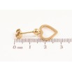 Серьги Xuping TTM Stainless Steel цвет 14К пусеты сердечки фото №2 Серьги Xuping TTM Stainless Steel цвет 14К пусеты сердечки фото №2