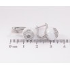 Серьги Xuping TTM Stainless Steel цвет Родий английский замок "Шарики из белой керамики с кристаллами" фото №2 Серьги Xuping TTM Stainless Steel цвет Родий английский замок "Шарики из белой керамики с кристаллами" фото №2