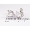 Серьги Xuping TTM Stainless Steel цвет Родий английский замок "Сердечки с белой керамикой" фото №2 Серьги Xuping TTM Stainless Steel цвет Родий английский замок "Сердечки с белой керамикой" фото №2