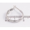 Серьги Xuping TTM Stainless Steel цвет Родий кольца (конго) "Классические" ø 2см фото №2 Серьги Xuping TTM Stainless Steel цвет Родий кольца (конго) "Классические" ø 2см фото №2