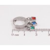 Серьги Xuping TTM Stainless Steel цвет Родий подвески на колечках "Подвески с разноцветными кристаллами" фото №2 Серьги Xuping TTM Stainless Steel цвет Родий подвески на колечках "Подвески с разноцветными кристаллами" фото №2