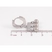 Серьги Xuping TTM Stainless Steel цвет Родий подвески на колечках "Шарики" фото №2