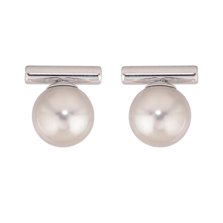 Серьги Xuping TTM Stainless Steel цвет Родий пусеты "Шарики" фото №20
