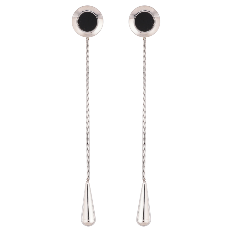Серьги Xuping TTM Stainless Steel цвет Родий пусеты "Декоративные подвески" фото №22