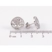 Сережки Xuping TTM Stainless Steel колір Родій пусети "Древо життя" фото №2 Сережки Xuping TTM Stainless Steel колір Родій пусети "Древо життя" фото №2