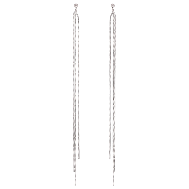 Серьги Xuping TTM Stainless Steel цвет Родий пусеты "Подвески из цепочек" фото №10 Серьги Xuping TTM Stainless Steel цвет Родий пусеты "Подвески из цепочек" фото №10