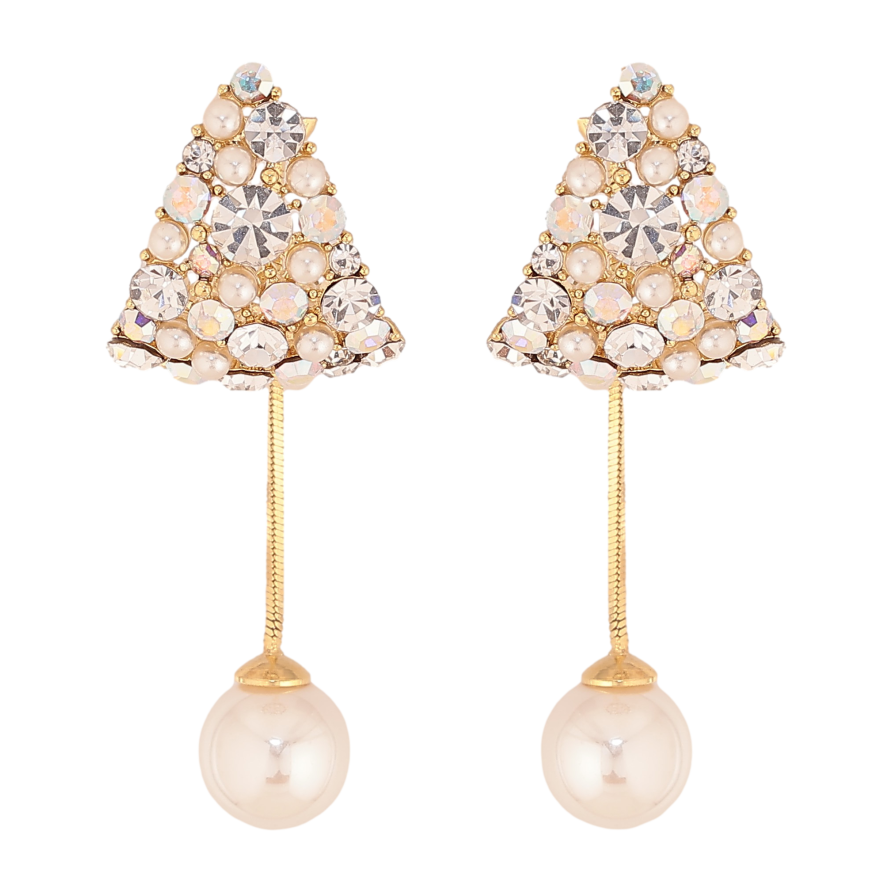 Серьги Xuping цвет 14K с кристаллами Swarovski пусеты "Авангард с кристаллами АВ и жемчужинами ø 8мм" фото №1 Серьги Xuping цвет 14K с кристаллами Swarovski пусеты "Авангард с кристаллами АВ и жемчужинами ø 8мм" фото №1