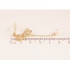 Серьги Xuping цвет 14K с кристаллами Swarovski пусеты "Бантики с кристаллами Clear и жемчужинами" фото №3 Серьги Xuping цвет 14K с кристаллами Swarovski пусеты "Бантики с кристаллами Clear и жемчужинами" фото №3