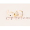 Сережки Xuping колір 14K з кристалами Swarovski пусети "Декоративні підвіски із кристалами Clear" фото №3 Сережки Xuping колір 14K з кристалами Swarovski пусети "Декоративні підвіски із кристалами Clear" фото №3