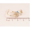Сережки Xuping колір 14K з кристалами Swarovski пусети "Квіткові мотиви з кристалами АВ та Clear" фото №3 Сережки Xuping колір 14K з кристалами Swarovski пусети "Квіткові мотиви з кристалами АВ та Clear" фото №3