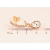 Сережки Xuping колір 18K з кристалами Swarovski пусети "Дуги з кристальними крапельками Clear" фото №4 Сережки Xuping колір 18K з кристалами Swarovski пусети "Дуги з кристальними крапельками Clear" фото №4