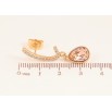 Серьги Xuping цвет 18K с кристаллами Swarovski пусеты "Дуги с кристальными капельками Antique Pink" фото №4 Серьги Xuping цвет 18K с кристаллами Swarovski пусеты "Дуги с кристальными капельками Antique Pink" фото №4