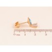 Серьги Xuping цвет 18K с кристаллами Swarovski пусеты "Котики с кристаллом Aqumarine" фото №3 Серьги Xuping цвет 18K с кристаллами Swarovski пусеты "Котики с кристаллом Aqumarine" фото №3
