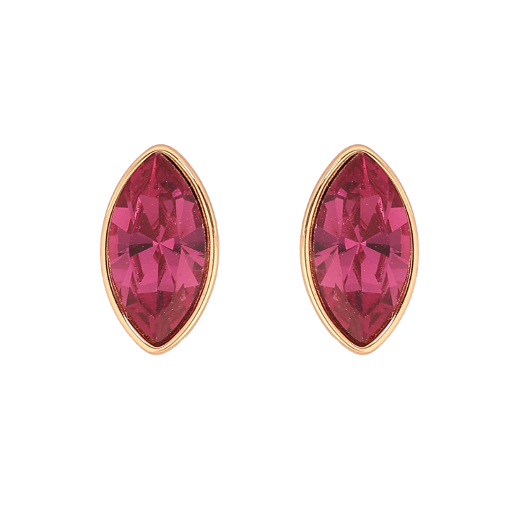 Серьги Xuping цвет 18K с кристаллами Swarovski пусеты "Кристалл Fuchsia в огранке Маркиз" фото №9 Серьги Xuping цвет 18K с кристаллами Swarovski пусеты "Кристалл Fuchsia в огранке Маркиз" фото №9