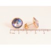 Серьги Xuping цвет 18K с кристаллами Swarovski пусеты "Кристалл Paradise Shine" ø 12мм фото №3